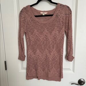Pink Republic Mauve Knit Sweater